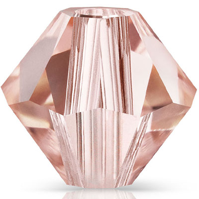 PCBIC06 PL 2 ROSPEA - Preciosa crystal bicones - rose peach